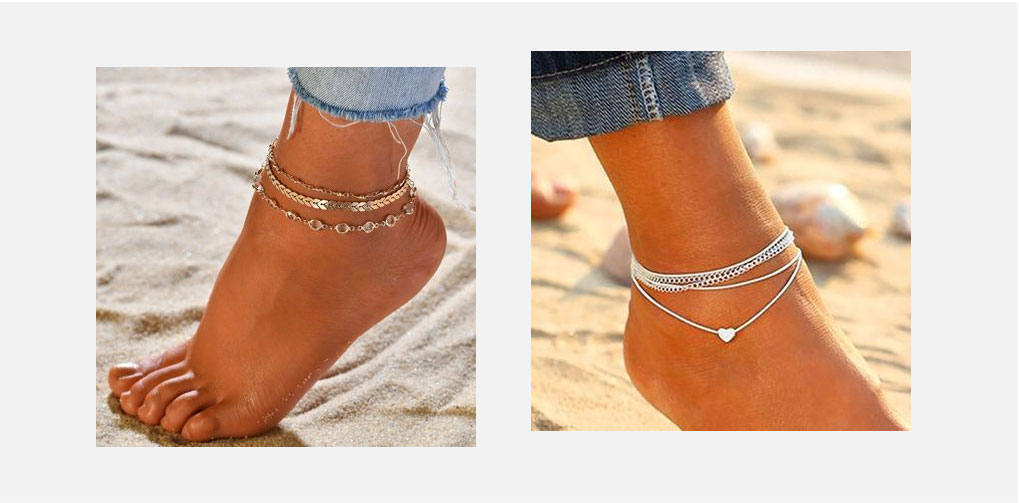 Chain anklets